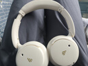 漫步者（EDIFIER）【重磅旗艦新品|藍牙V6.0】Fit900NB小金標真無(wú)線(xiàn)主動(dòng)降噪頭戴式藍牙耳機長(cháng)續航游戲音樂(lè )耳麥禮物 云巖白+QQ音樂(lè ) 曬單實(shí)拍圖