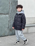 新款男童棉衣假兩件秋冬季羽絨棉服保暖連帽加厚棉服兒童上衣外套 黑色 【加厚不跑絨秒發(fā)京東】 150 建議身高135-145CM 曬單實(shí)拍圖