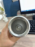 BAMBETEL德國品牌純鈦高顏值保溫杯女生精致泡茶杯便攜生日禮物送女友老婆 皓月銀【贈送純鈦吸管】 曬單實(shí)拍圖