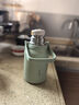 哈爾斯（HAERS）保溫壺316不銹鋼大容量保溫杯戶(hù)外運動(dòng)水壺學(xué)生兒童便攜杯 清野綠950ml-316L濾網(wǎng)-可背可提 曬單實(shí)拍圖