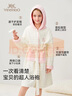 英氏（YEEHOO）毛巾絨保溫兒童家居服簡(jiǎn)約純色兒童睡袍親膚柔軟男女童兒童睡衣 曬單實(shí)拍圖
