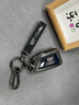 巫記適用凱迪拉克鑰匙套XT5 XT6車(chē)CT6殼XT4高級感XTS扣CT5包SRX男ATSL 刀形5鍵款-黑武士-皮帶扣 曬單實(shí)拍圖