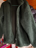 京東京造外套男羊羔毛秋冬季夾克情侶寬松加厚服裝衣服 深軍綠 XL 曬單實(shí)拍圖