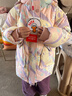 鴨鴨兒童羽絨服新中長(cháng)款女童寶寶加厚可愛(ài)面包服冬季小童裝外套YD 粉色 110 曬單實(shí)拍圖