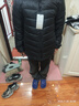 【京東直采】輕薄排骨羽絨服女冬短款連帽保暖便攜內膽外套新年 黑色 L 165/88A 曬單實(shí)拍圖