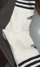 阿迪達斯（adidas）男女 配件系列 3S C SPW CRW 3P 運動(dòng)襪 HT3458 S碼 曬單實(shí)拍圖