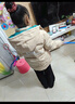 雪中飛童裝兒童羽絨服男童冬季新款女童中大童裝面包羽絨服 米卡其 140 曬單實(shí)拍圖