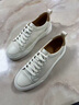 意利·零度潮輕奢男鞋真皮板鞋男春季新款百搭防臭一腳蹬小白鞋軟底運動(dòng)休閑鞋 米色 【品牌男鞋】限量款 40 【標準皮鞋碼】 曬單實(shí)拍圖