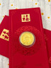 中宋珠寶黃金金片跨年老人999足金章擺件平安夜情人節禮物送女友送老婆 圣誕老人【紅包袋+國檢證簽】 0.1g 曬單實(shí)拍圖