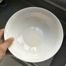浩雅釉下彩景德鎮陶瓷餐具面碗湯碗大號飯碗簡(jiǎn)約 純白6英寸4個(gè)裝 曬單實(shí)拍圖