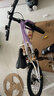 鳳凰兒童自行車(chē)兒童山地學(xué)生車(chē)小孩單車(chē)帶輔助輪3-6-10-12歲小中大童 烏梅紫丨單速輻條輪+雙碟剎+禮包 20寸 曬單實(shí)拍圖