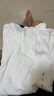 優(yōu)衣庫女裝竹節紗V領(lǐng)T恤/短袖棉白T上衣打底內搭春夏新款483576 00 白色 L /160/88A 曬單實(shí)拍圖