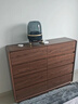 雙葉全實(shí)木五斗柜臥室靠墻置物抽屜床尾儲物柜立柜胡桃色五斗2025新款 整裝送貨 整裝 曬單實(shí)拍圖