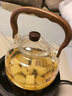GCKK德國煮茶壺蒸煮一體煮水壺茶壺玻璃辦公室單壺電磁爐煮茶用耐高溫 山河提梁壺1100ml 曬單實(shí)拍圖