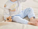 全棉時(shí)代嬰幼童家居服套裝純棉舒適透氣長(cháng)袖圓領(lǐng)打底服 領(lǐng)航尋夢(mèng)號90碼 曬單實(shí)拍圖
