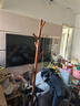 小魔衣帽架 臥室落地掛衣架 家用掛包架多掛鉤衣服架子胡桃色三角款 曬單實(shí)拍圖