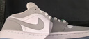 耐克（NIKE）男鞋女鞋Air Jordan 1 灰白AJ1男女同款復古低幫潮流運動(dòng)鞋 DC0774-105 42 曬單實(shí)拍圖