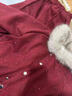 丹鳥(niǎo)王女童冬季加厚保暖套裝2026新款女孩洋氣拜年服上衣褲子時(shí)尚兩件套 酒紅色加絨套裝 130 碼 曬單實(shí)拍圖
