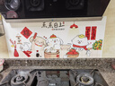 藍瑞廚房防油貼紙防水自粘墻紙防火耐高溫油煙機灶臺用墻面貼紙治愈系 E328生活旺旺丨蒸蒸日上 中號寬90*高60厘米 曬單實(shí)拍圖