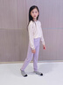 貓人兒童保暖褲秋冬女童秋褲校服神器褲子男童棉褲雙層加厚女孩打底褲 女童紫色 高腰  【雙面暖絨·恒溫呵護】 170 【推薦高160-170，重85-130斤】 曬單實(shí)拍圖