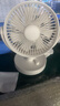 曼宿雷頓 風(fēng)扇小風(fēng)扇桌面小型電風(fēng)扇usb充電辦公室學(xué)生宿舍床頭靜音迷你便攜臺扇搖頭大風(fēng)力車(chē)載戶(hù)外 白色充電款【帶香薰盒丨10檔風(fēng)力丨自動(dòng)搖頭】 曬單實(shí)拍圖