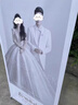 結婚迎賓海報婚禮婚紗照片易拉寶展示架訂婚迎賓牌定制設計打印 80x180加強x展架+海報 曬單實(shí)拍圖