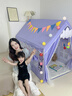 鬧鬧貓帳篷室內庫洛米兒童女孩公主分床神器小帳篷寶寶秘密基地禮物玩具 帳篷+【棉球燈彩旗云朵蝴蝶夾子貼畫(huà)】 庫洛米加長(cháng)款【金屬支架】長(cháng)1.6米寬1米高1.3米 曬單實(shí)拍圖