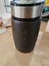 檀軒閣紫砂保溫杯便攜車(chē)載高檔陶瓷泡茶水杯商務(wù)禮物送父親母親老師禮品 黑色-沁園春·雪300ml 曬單實(shí)拍圖
