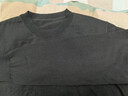 機洗柔軟舒適含山羊絨桑蠶絲薄圓領(lǐng)毛衣男秋冬保暖打底針織T恤衫 AN-19220深灰 M 建議100-125斤 曬單實(shí)拍圖