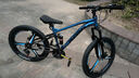 鳳凰（Phoenix）上海鳳凰軟尾山地車(chē)自行車(chē)學(xué)生公路男變速雙減震越野青少年賽車(chē) 鋼架/三刀深海藍【雙減震/全軸承】 24寸24速【適合身高138-168cm】 曬單實(shí)拍圖