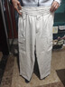 優(yōu)衣庫男裝水洗寬松舒適工裝九分褲休閑褲起居褲26春夏新款481572 479964/01乳白色 M 曬單實(shí)拍圖