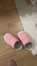 樸西冬季可外穿羽絨布防水包跟女士棉拖鞋室內保暖兩穿 蜜桃粉 38-39 曬單實(shí)拍圖
