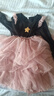 富羅迷女童連衣裙春秋季新款小女孩洋氣網(wǎng)紗公主裙兒童裙子 黑/粉 110 曬單實(shí)拍圖