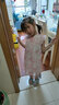 多妙屋女童連衣裙夏季國(guó)風(fēng)中式漢服兒童公主裙大童旗袍裙11951雅粉150 曬單實(shí)拍圖
