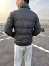 AEMAPE/美國蘋(píng)果 羽絨服男士2026冬季新款潮流無(wú)帽立領(lǐng)外套男裝短款 黑色 XL 【建議體重120-140斤】 曬單實(shí)拍圖