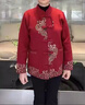 俞兆林（YUZHAOLIN）奶奶秋冬裝外套60歲中老年女裝加絨夾克70新中式媽媽裝唐裝上衣80 FX7172256 酒紅色上衣 2XL _建議105-120斤 曬單實(shí)拍圖