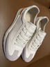 百麗厚底休閑運動(dòng)鞋男2026新春季商場(chǎng)款德訓鞋慢跑阿甘鞋8YM01AM6 白色 40 (250mm) 曬單實(shí)拍圖