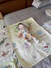 唐裔嬰兒隔尿墊防水透氣可洗純棉兒童寶寶大尺寸夾棉床單小孩子尿布墊 愛(ài)心小貓【A類(lèi)純棉面料透氣可機洗】 【防水款】隔尿墊-100x70cm（無(wú)四角松緊帶） 曬單實(shí)拍圖