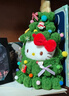 秘萌圣誕樹(shù)凱蒂貓hello kitty玩偶掛件平安果掛件毛絨玩具公仔娃娃 圣誕樹(shù)深藍kt貓 娃衣+玩偶 曬單實(shí)拍圖