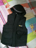 酷萌晨晨?jì)和R甲男童外套棉服中大童秋冬裝8新款坎肩寶寶3-14歲童裝男背心外套男孩加厚保暖學(xué)生馬夾 黑色 大口袋馬甲 170 曬單實(shí)拍圖