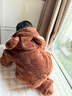 papa嬰兒冬季造型抱抱絨爬服 熊貓寶寶（本白）   80cm 曬單實(shí)拍圖