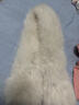 新款仿狐貍毛圍巾保暖加厚雙面毛絨冬季圍脖加寬經(jīng)典款時(shí)尚大毛領(lǐng) 米白 曬單實(shí)拍圖
