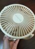 艾美特（AIRMATE）小風(fēng)扇桌面便攜式小型電風(fēng)扇充電辦公宿舍學(xué)生床頭夾扇臺夾扇 【插電款/二檔】米白色 曬單實(shí)拍圖