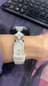 watchbond適用華為手表Watch Fit3表帶fit4皮質(zhì)fit4pro表帶新款四葉花水鉆智能手環(huán)fit3女生夏天小香風(fēng)腕帶 曬單實(shí)拍圖