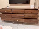 雙葉新中式實(shí)木杠九斗柜簡(jiǎn)約現代家用臥室六斗柜床尾抽屜收納柜儲物柜 胡桃斗柜120寬 上門(mén)安裝 曬單實(shí)拍圖