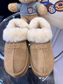 達芙妮低幫雪地靴女2025年冬季新款百搭毛毛鞋可拆卸兩穿懶人一腳蹬棉鞋 栗色【可拆卸設計】 【一鞋兩穿】厚底4.5cm 38 曬單實(shí)拍圖