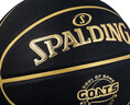 斯伯?。⊿PALDING）籃球GOATS系列黑金成人比賽訓練PU皮室內外7號球77-790Y 曬單實(shí)拍圖