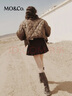 MO&Co.泡芙羽絨服金扣抽繩花苞袖短款高領(lǐng)輕暖設計感 暖駝色 建議和客服確認尺碼哦 XS /155 建議和客服確認尺碼哦 曬單實(shí)拍圖