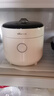 小熊（Bear）電飯煲 電飯鍋1.6L迷你家用小容量一鍵快煮飯多功能預約定時(shí)配蒸籠蒸飯器小型電飯鍋快煮飯煲 壓力 【DFB-C16K1】陶瓷油內膽-配蒸籠 1.6L 曬單實(shí)拍圖