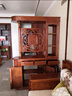 詠月 詠月紅木家具非洲花梨（學(xué)名：刺猬紫檀）間廳柜實(shí)木酒柜隔斷柜 曬單實(shí)拍圖